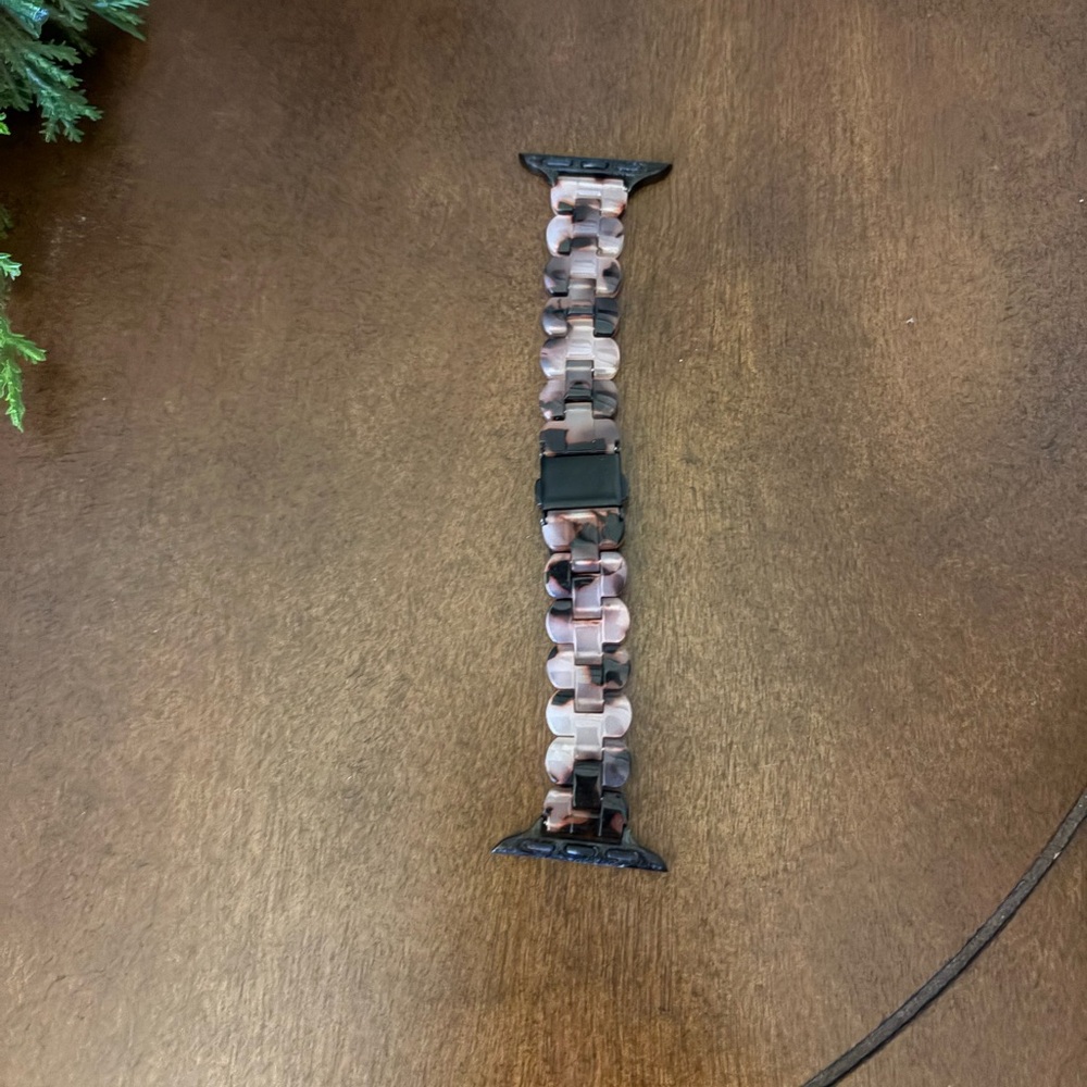 Neutral blush tortoise Apple Watch Band